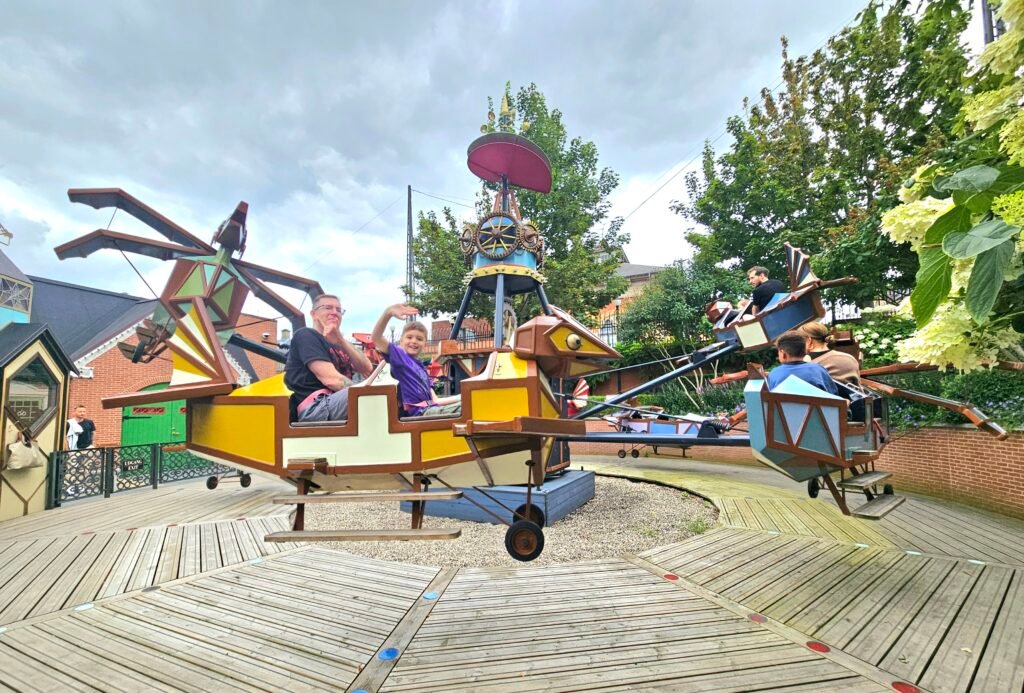 Rides and gardens at Tivoli Gardens, Copenhagen