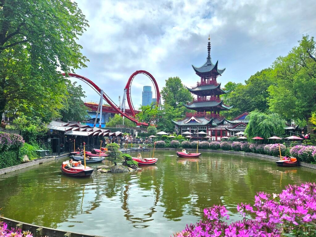 Tivoli Gardens amusement park in Copenhagen