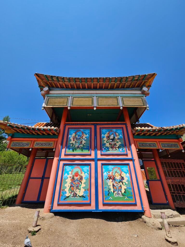 Steps leading up to Aryabal Meditation Temple
