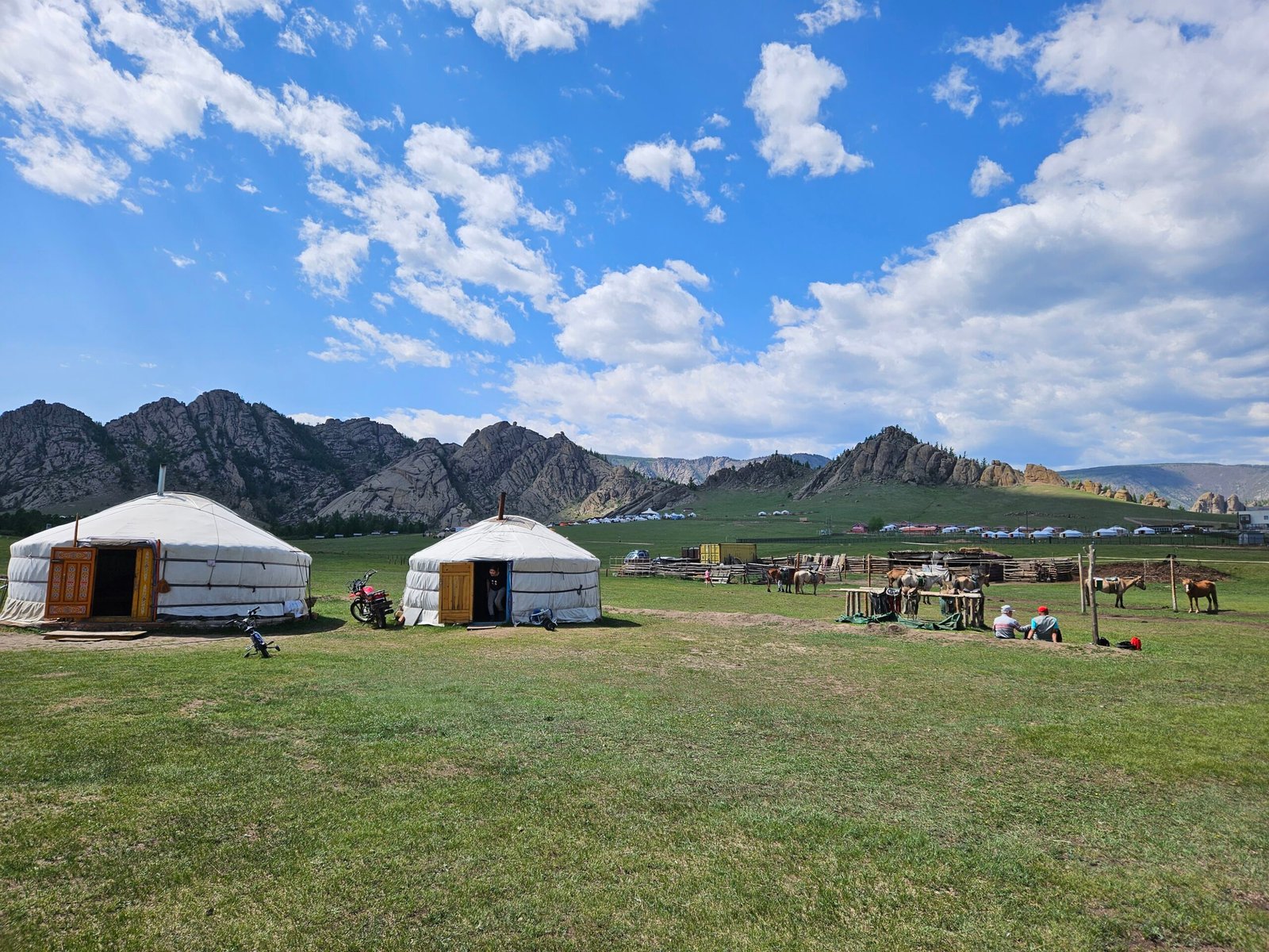 Family trip to Mongolia during the summer travel season