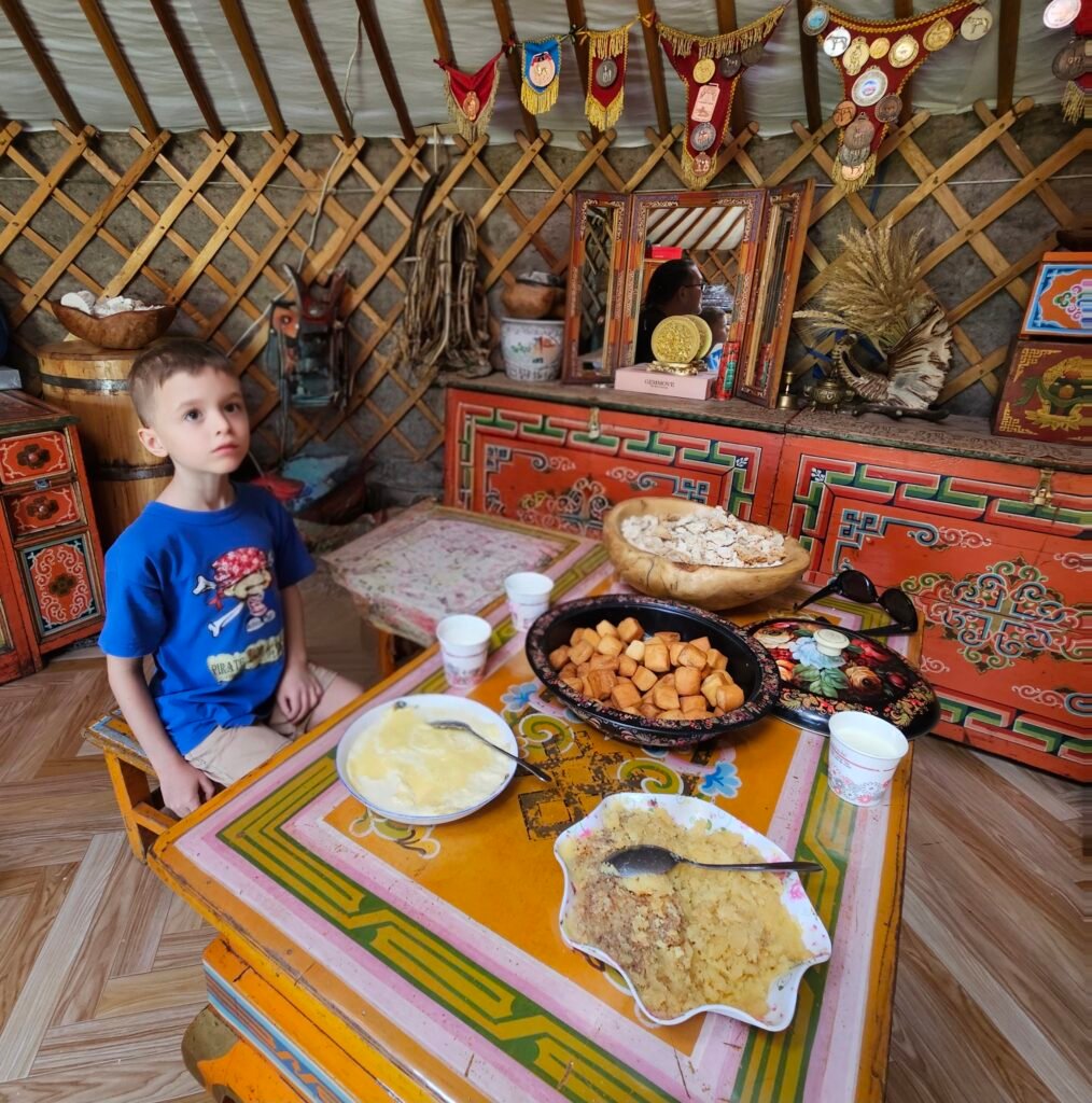 Aaruul dried curd, a traditional Mongolian snack