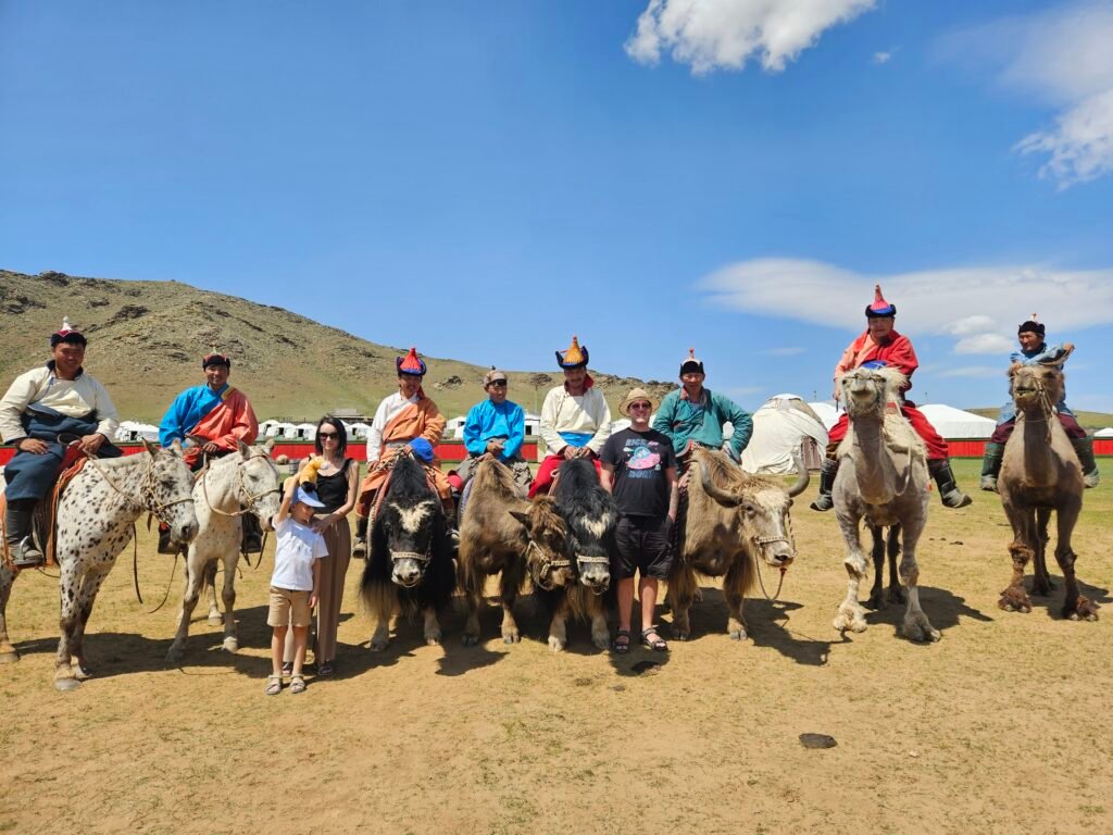 Our son exploring rural Mongolia