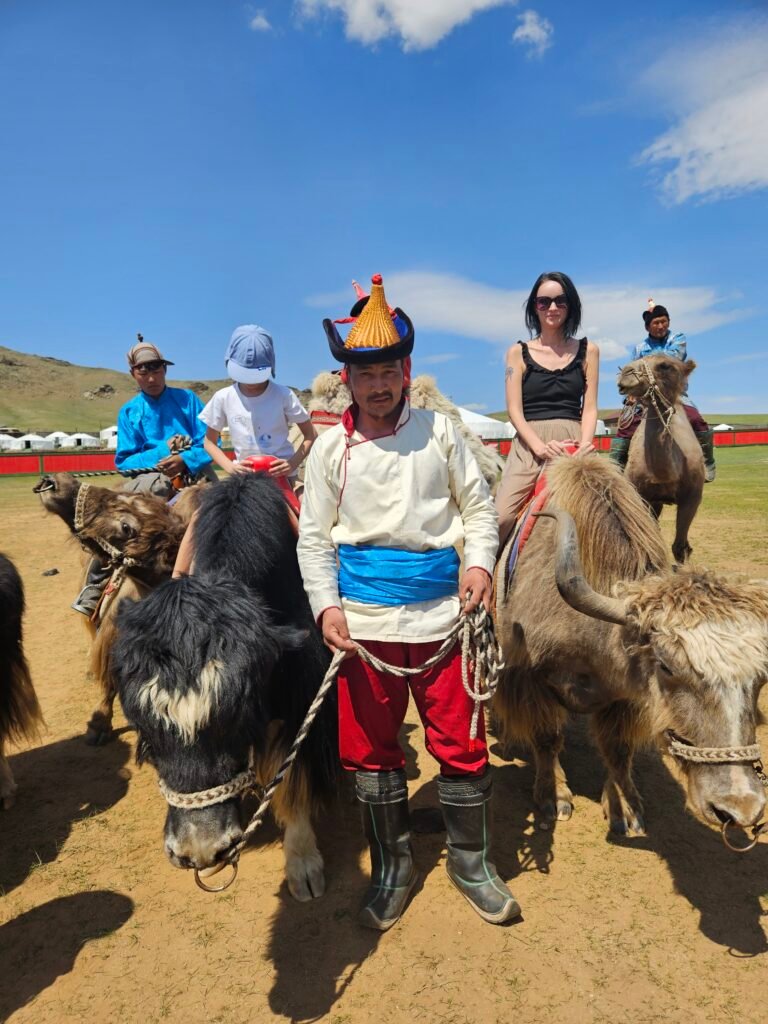 Visiting the Mongol Nomadic Tourist Camp with kids