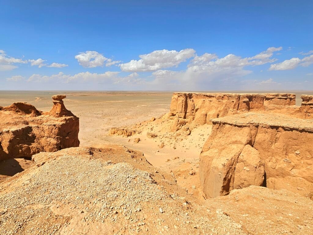 Exploring the Flaming Cliffs with kids