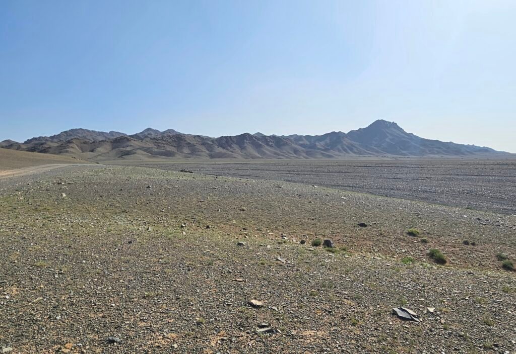 Countryside views while road-tripping in Mongolia