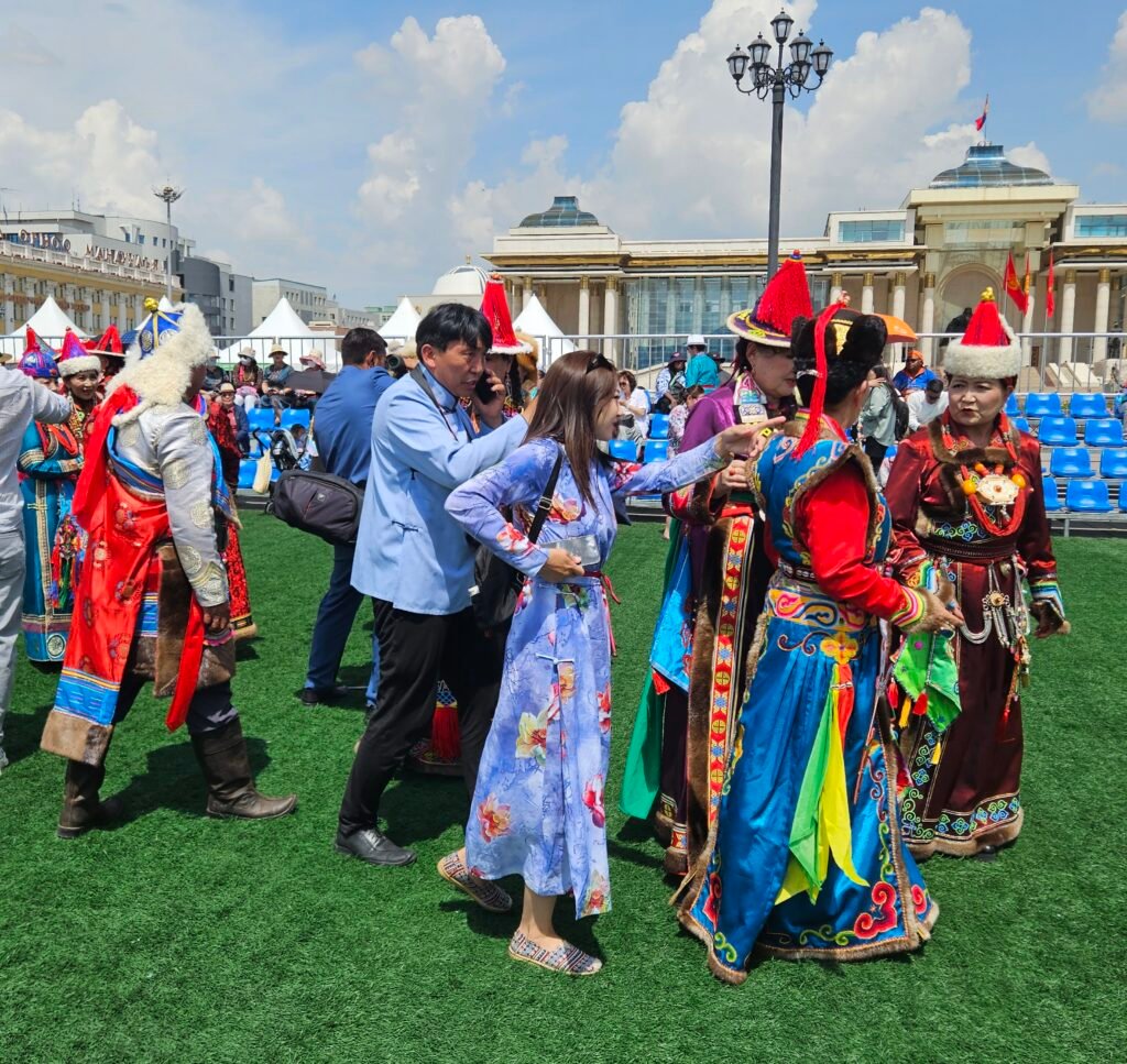 Traditional costumes on display at Naadam Festival