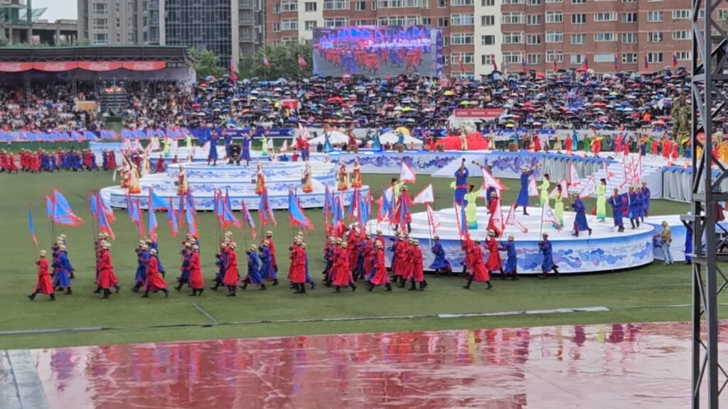 Entrance to the National Sports Stadium during Naadam Festival