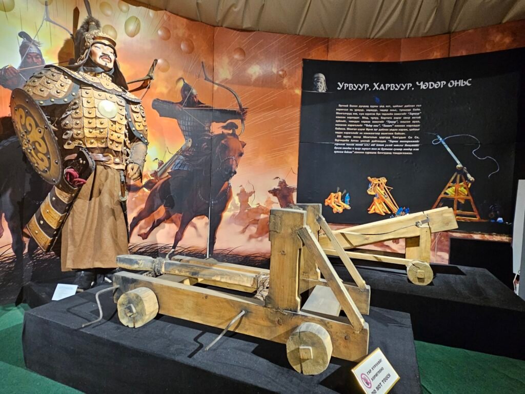 Exhibits inside the National Museum of Mongolia