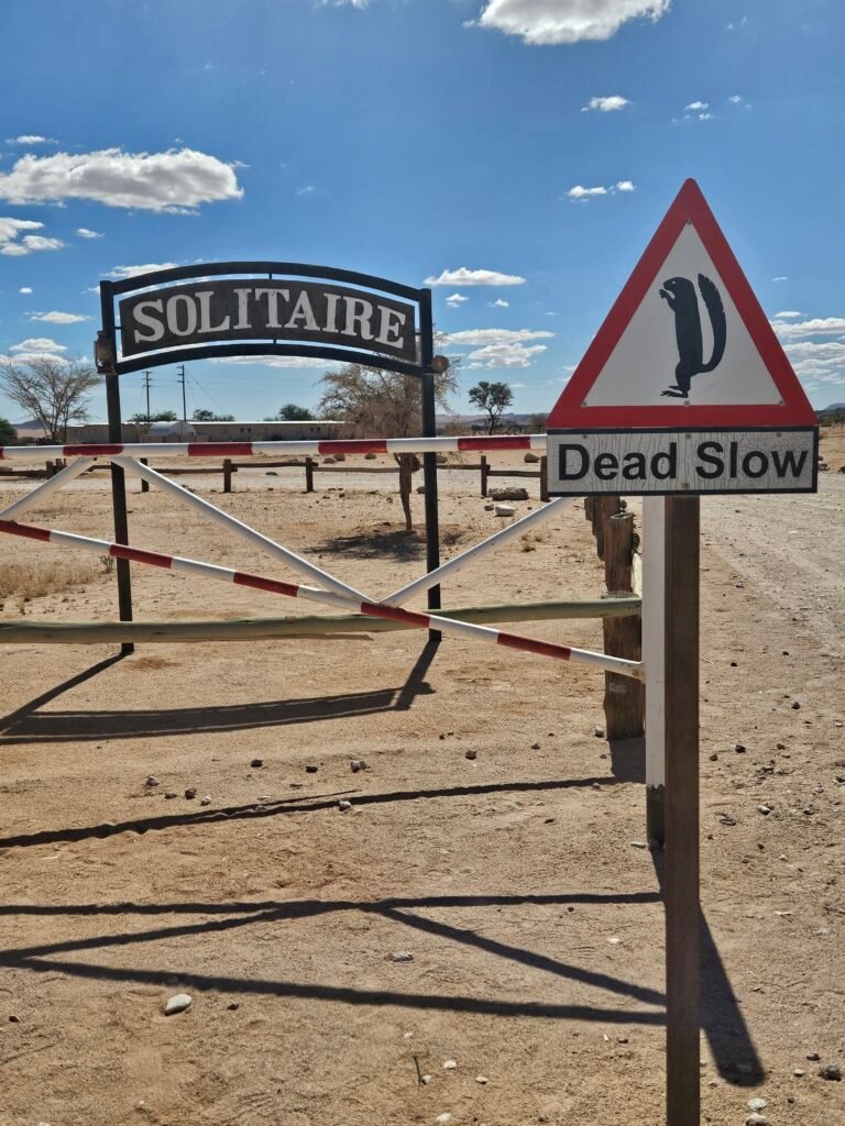 Rustic roadside stop at Solitaire, Namibia, famous for its apple pie