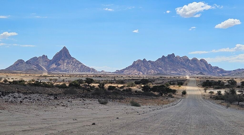 Wide-open desert views on a Namibia family road trip