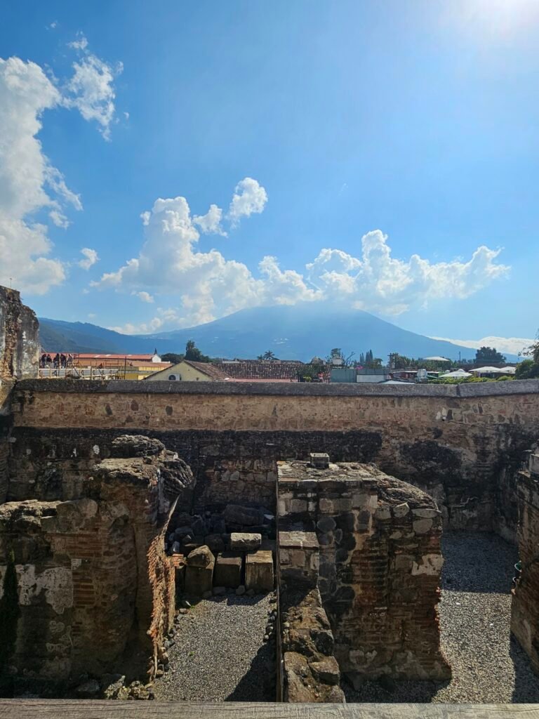 Exploring the earthquake-damaged ruins of Antigua Guatemala with kids