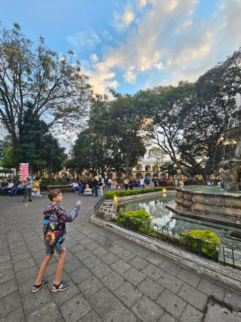 Parque Central, the main square in Antigua Guatemala