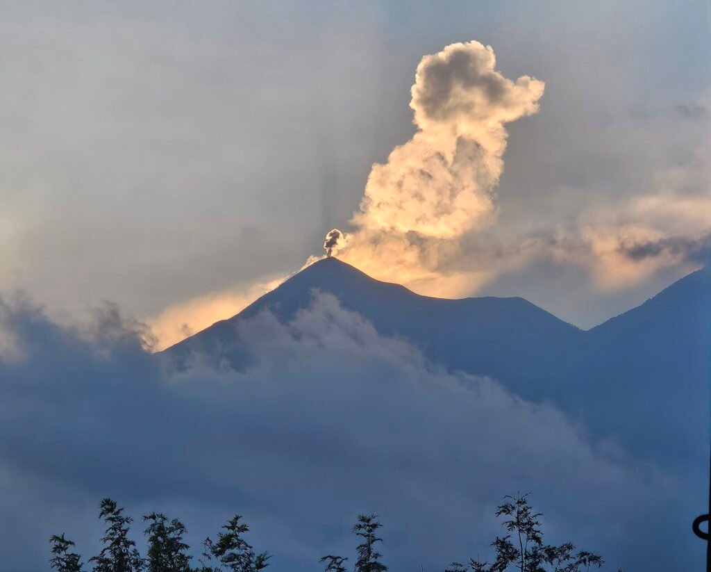 Colonial architecture and volcano views in Antigua Guatemala