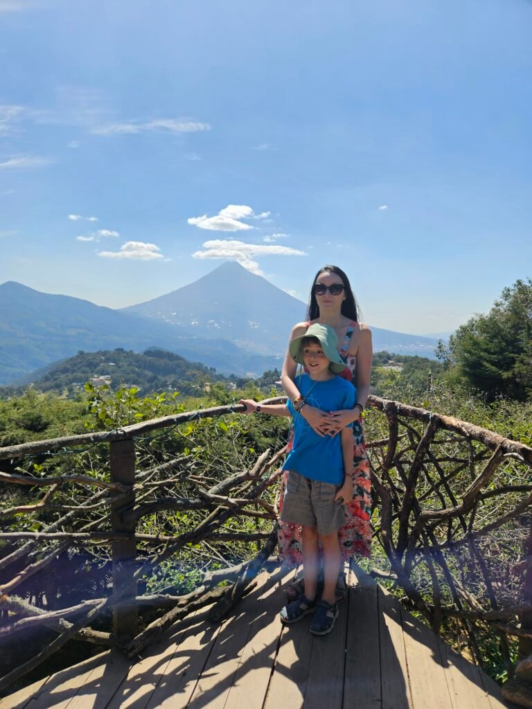 Hobbit-style buildings at Hobbitenango near Antigua Guatemala