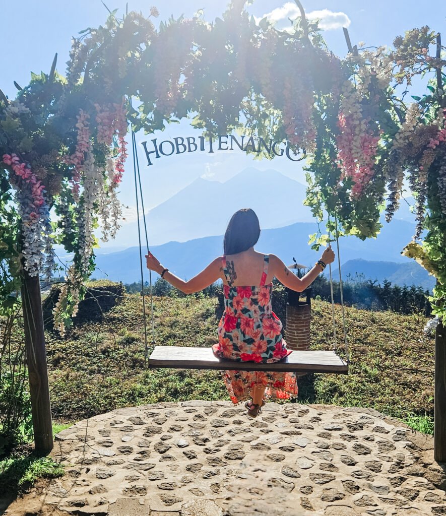 Hobbit house accommodation at Hobbitenango, Antigua Guatemala