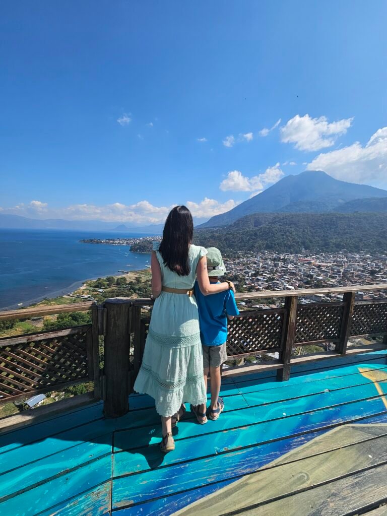Maya village on the shores of Lake Atitlán, Guatemala