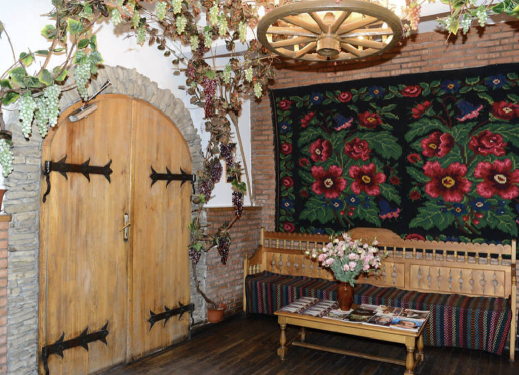 Traditional Moldovan dishes served at Taifas restaurant, Chișinău
