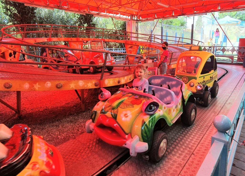 Kids having fun on a family day out while worldschooling