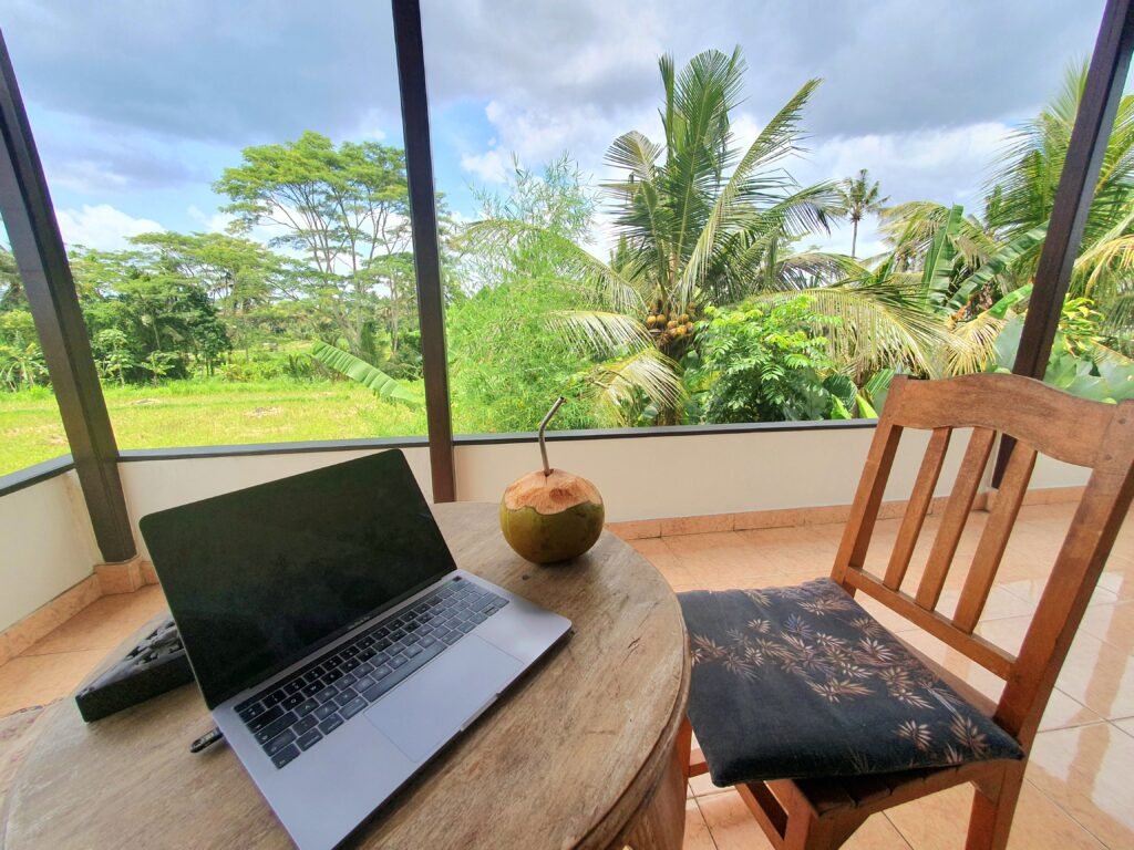 Family settling into a new home during long term travel with kids