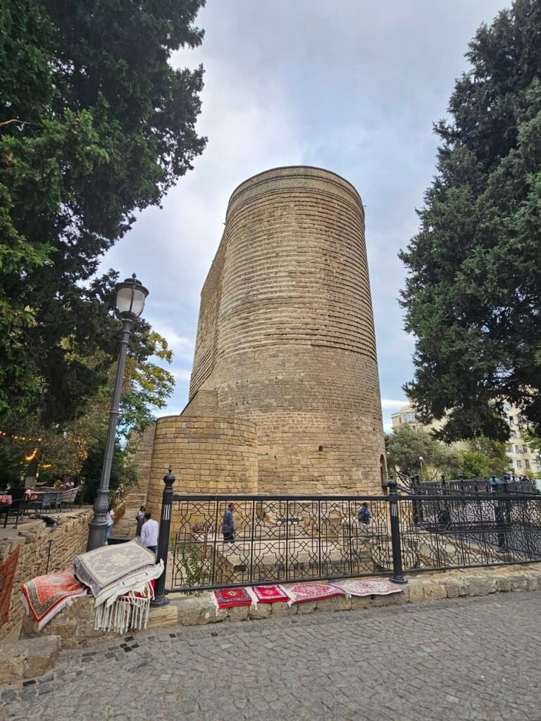 Maiden tower in Baku old town, Azerbaijan