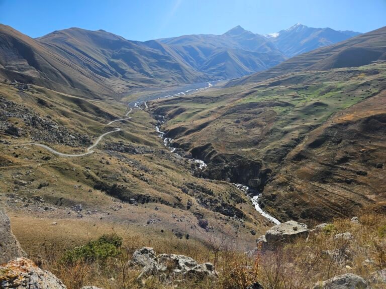 View of the Caucasus valley in Azerbaijan
