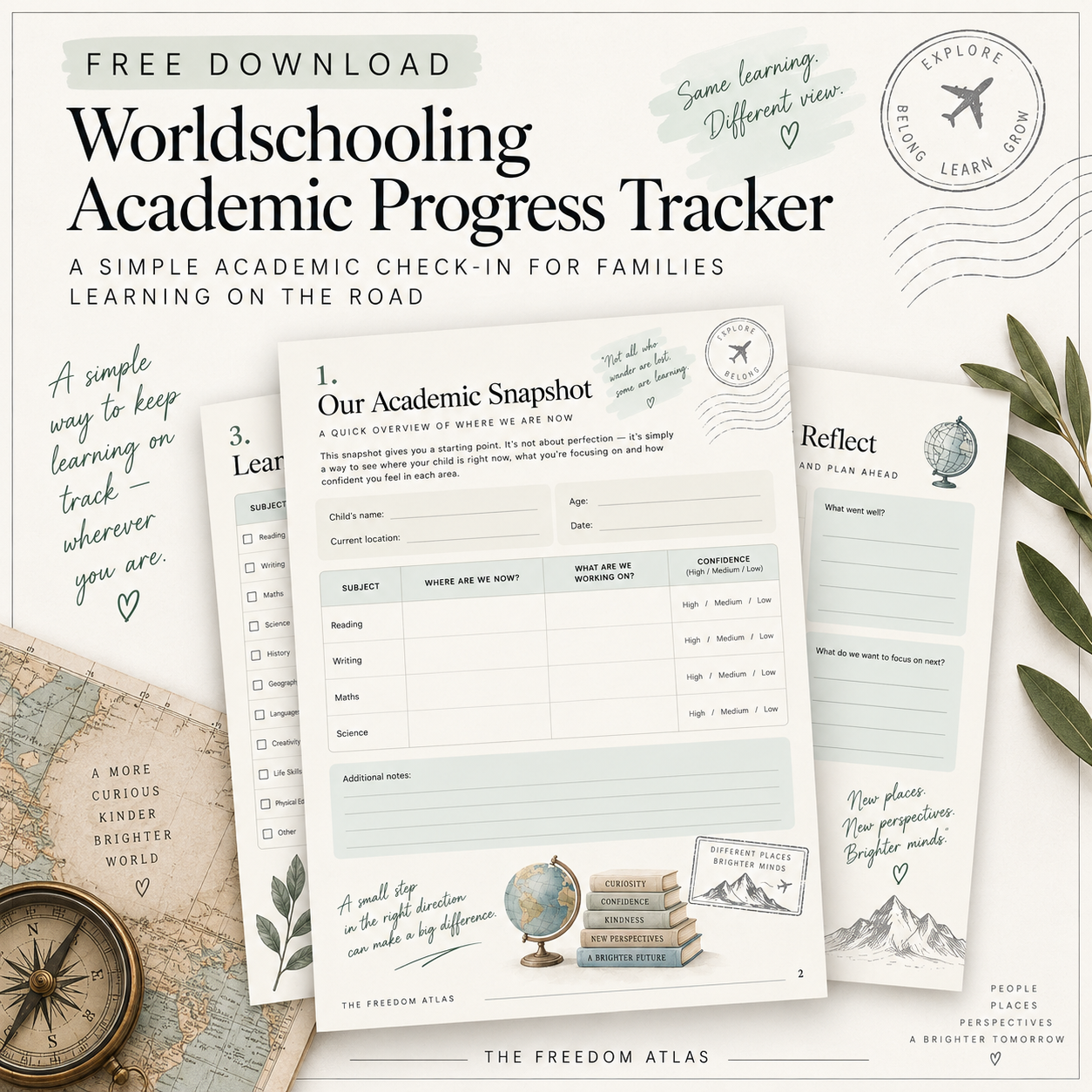 Worldschooling Academic Progress Tracker - free download