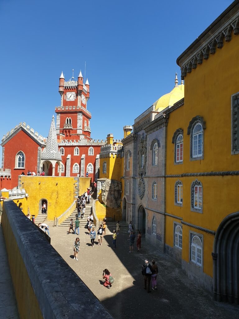 The colourful Pena Palace in Sintra, Portugal