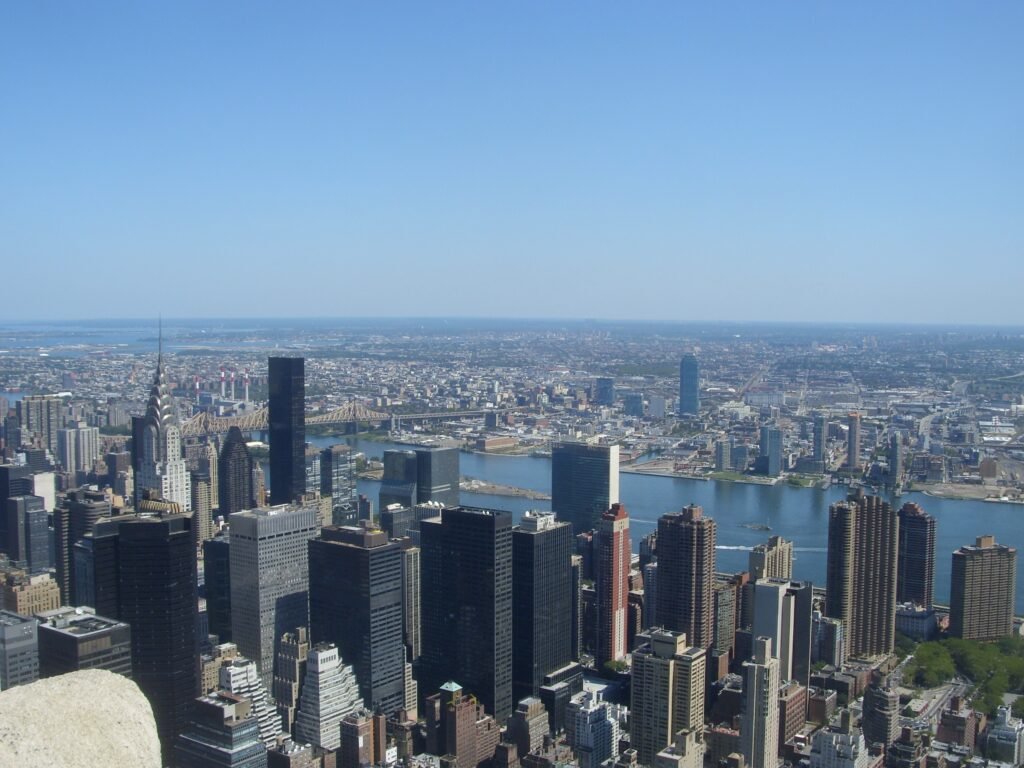 View over the Manhattan skyline, New York City